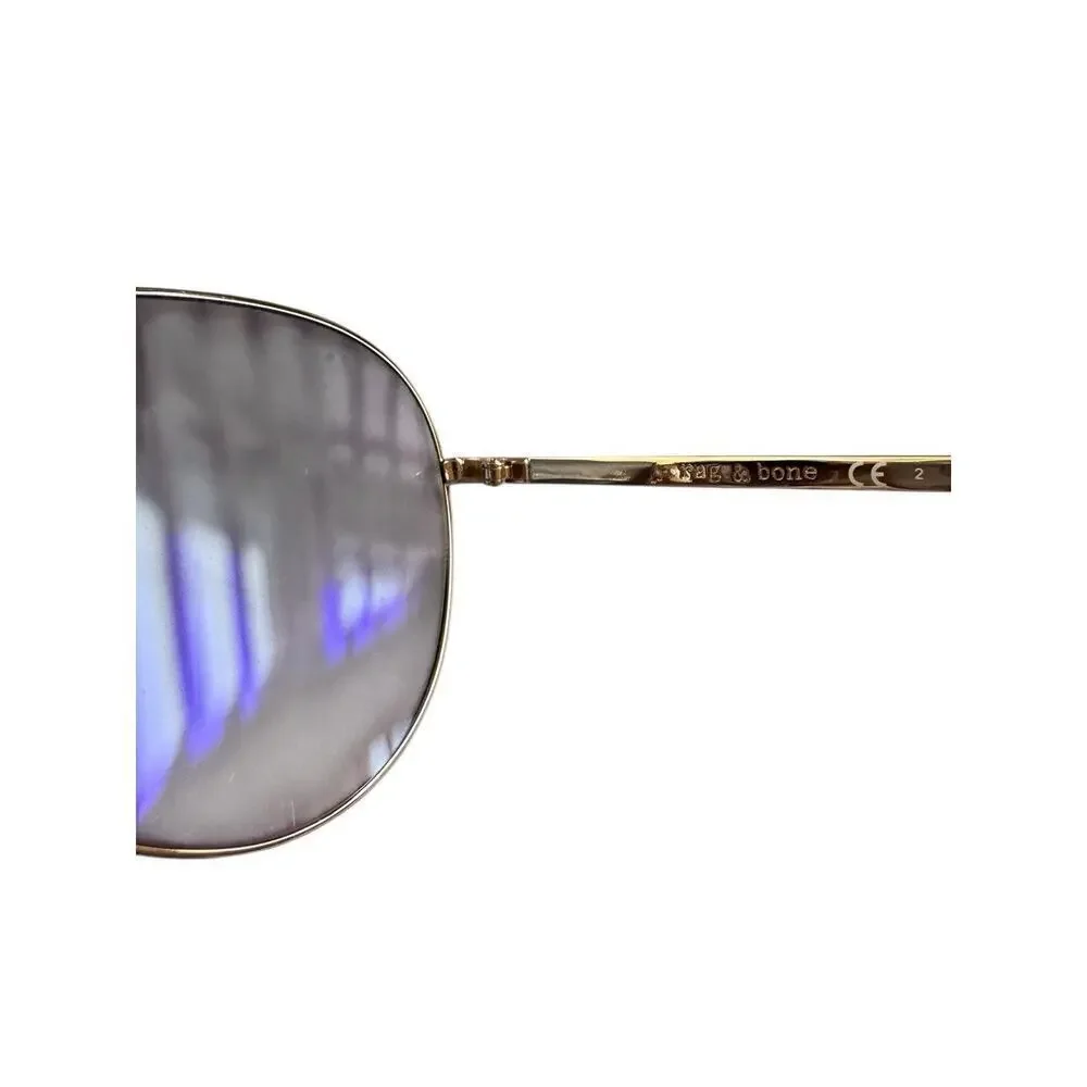 RAG & BONE RNB1006/S 3YG HI GOLD FRAME DARK GREY AUTHENTIC SUNGLASSES 63 -‎ 11